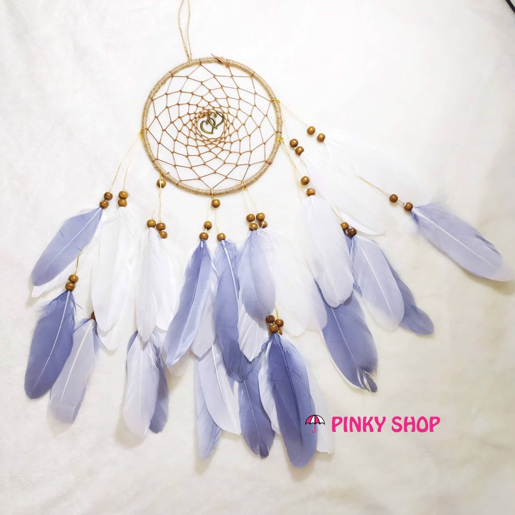 Dreamcatcher handmade màu nâu Vintage trang trí nhà cửa 1 - Mã DRNV1