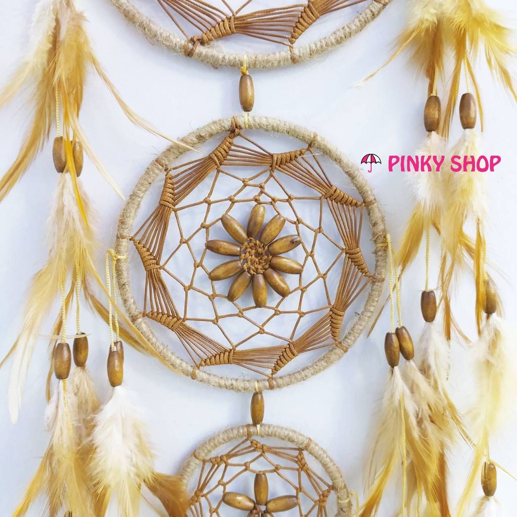 Dreamcatcher handmade màu nâu Vintage cổ điển - Mã DRNC1