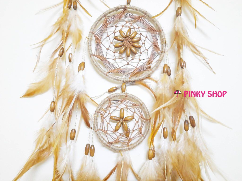 Dreamcatcher handmade màu nâu Vintage cổ điển - Mã DRNC1