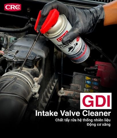CRC GDI INTAKE VALVE & TURBO CLEANER - làm sạch van nạp và buồng đốt dành cho động cơ xăng.