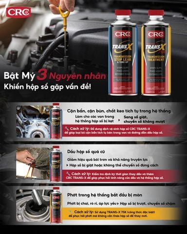 Giải Mã 3 Nguyên Nhân Khiến Hộp Số Gặp Vấn Đề Và Cách Khắc Phục Với CRC TransX