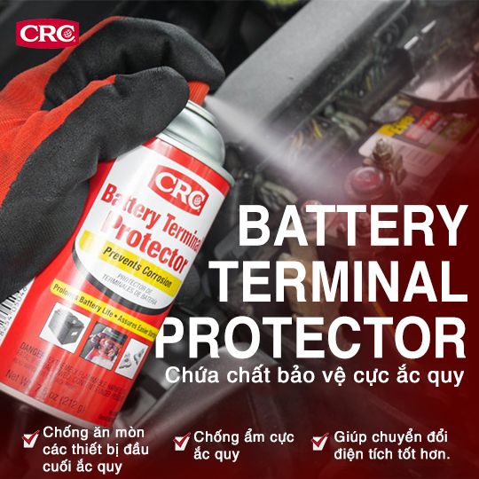 CRC Battery Terminal Protector giải pháp bảo vệ ắc quy hiệu quả nhất