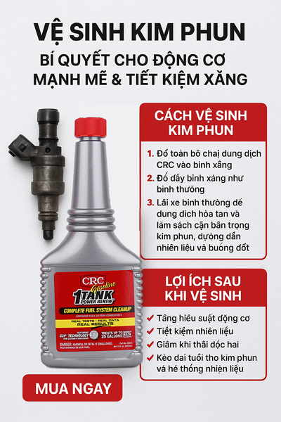 Vệ Sinh Kim Phun – Bí Quyết Cho Động Cơ Mạnh Mẽ & Tiết Kiệm Xăng