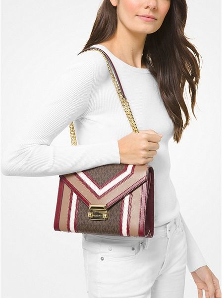 Michael Michael Kors Whitney Shoulder Bag In Pink  ModeSens  Michael kors  bag Shoulder bag women Chanel classic flap beige
