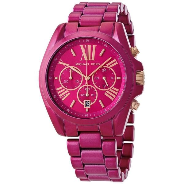 Mua MK Bradshaw Chronograph Quartz Pink Dial Ladies Watch MK6719 – Thiên  Đường Hàng Hiệu