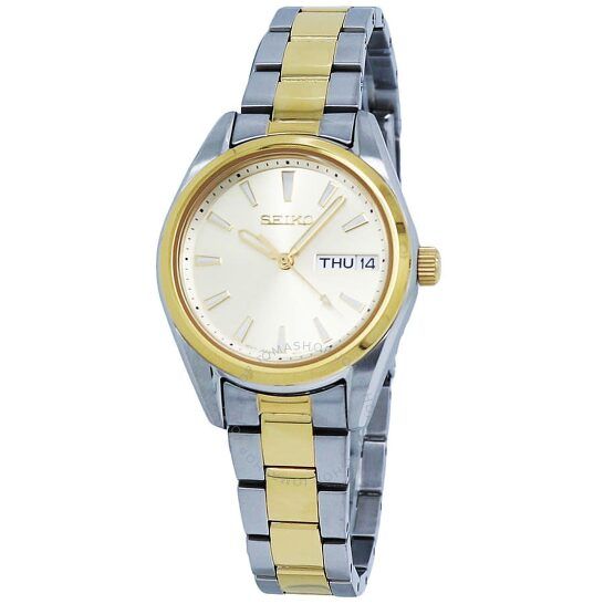 Mua đồng hồ Seiko Neo Classic Quartz Gold Dial Ladies Watch SUR354P1 –  Thiên Đường Hàng Hiệu