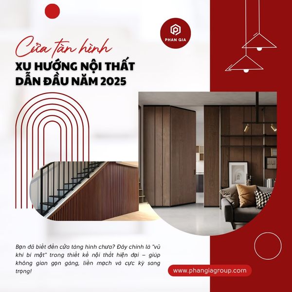 Cửa tàng hình – Xu hướng nội thất ẩn dẫn đầu năm 2025