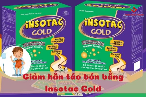 Cách hết táo bón cho trẻ: Giảm hẳn táo bón bằng Insotac Gold