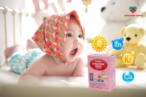 Amoma Calicum Kids bổ sung D3 mỗi ngày cho bé