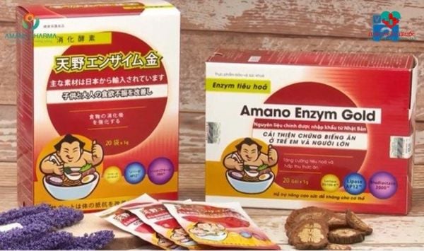 Men vi sinh Amano Enzym Gold cho bé có hệ tiêu hóa kém