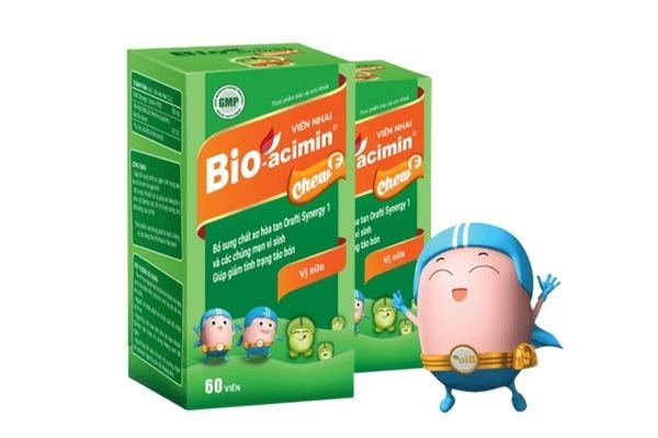 Bioacimin Chew F bổ sung chất xơ