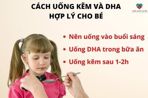 Lưu ý khi bổ sung kẽm và DHA cho bé