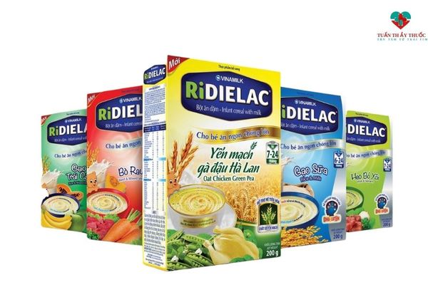 bột ăn dặm ridielac cho bé 5 tháng tuổi