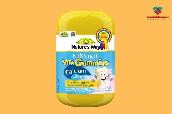 Nature's Way Kids Smart Vita Gummies Calcium + Vitamin D cho bé 1 tuổi