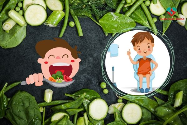 Cách hết táo bón cho trẻ: Bổ sung rau xanh vào khẩu phần ăn