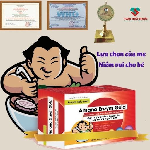 Nên lựa chọn cốm tiêu hóa Amano Enzym Gold cho trẻ biếng ăn