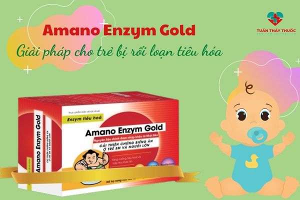 Dùng Amano Enzym Gold cho trẻ bị rối loạn tiêu hóa
