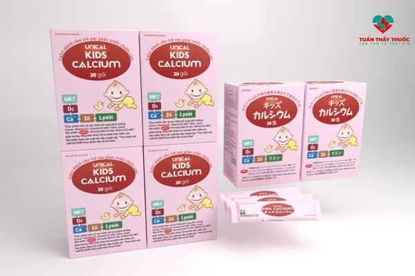 Unical Kids Calcium bổ sung canxi cho bé 2 tuổi