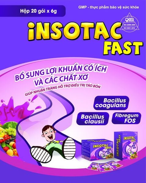 insotac fast điều trị táo bón