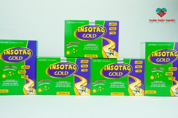 Insotac Gold – giải pháp an toàn trị táo bón cho trẻ