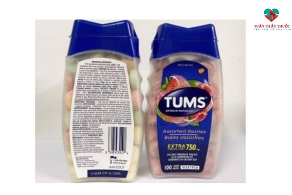 Tums Antacid thuốc hỗ trợ tiêu hóa cho người lớn