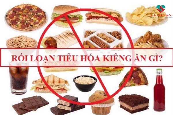 trong thực đơn cho người rối loạn tiêu hóa những món không nên có