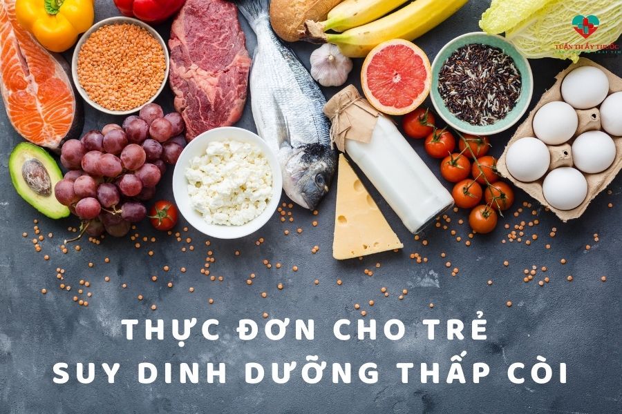 Nguyên tắc xây dựng thực đơn cho trẻ suy dinh dưỡng thấp còi