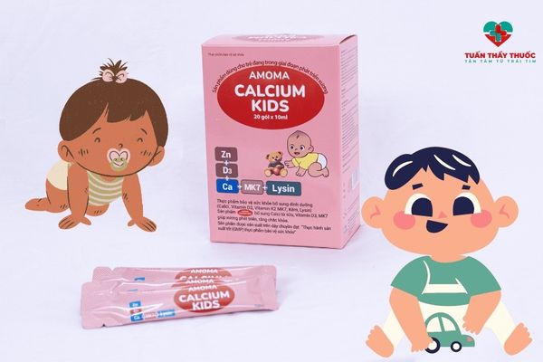 Review canxi cho bé dưới 1 tuổi: Amoma Calcium Kids