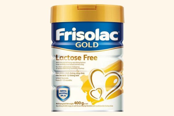 Frisolac Gold Lactose free dành cho trẻ bất dung nạp Lactose