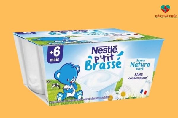 Sữa chua Nestle P'tit Brasse - sản phẩm dành cho trẻ từ 4 - 6 tháng tuổi trở lên