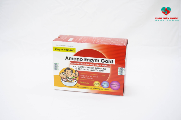 Bổ sung Amano enzym gold cho những trẻ bị đầy bụng khó tiêu