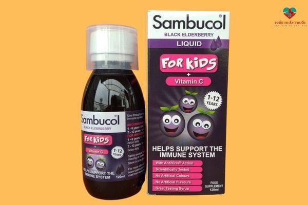 Thuốc bổ tăng sức đề kháng cho bé Sambucol For Kids