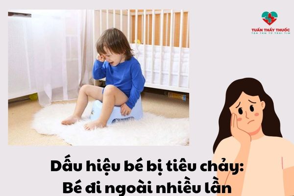 Trẻ đi ngoài nhiều lần phần lỏng