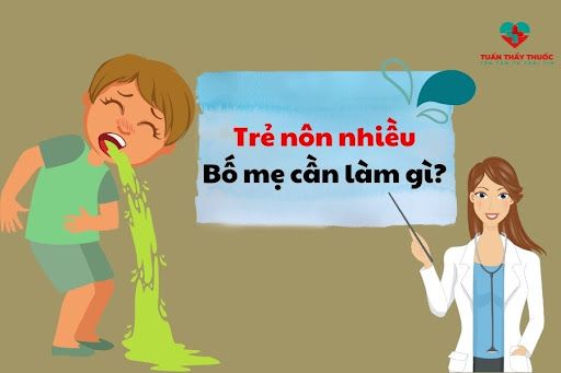 Trẻ bị nôn liên tục có thể là dấu hiệu của một số bệnh tiêu hóa