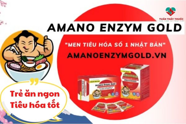 Trị biếng ăn ở trẻ bằng Amano Enzym Gold
