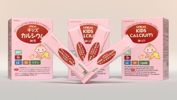 Unical Kids Calicium bổ sung vitamin D3 K2 MK7 cho trẻ phát triển