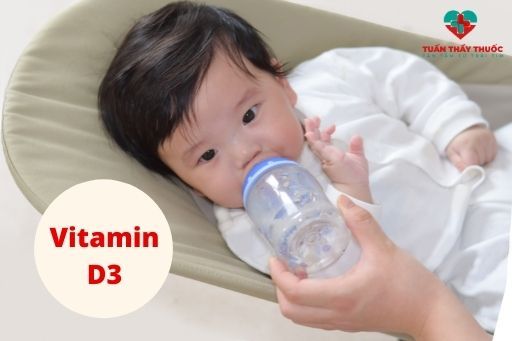 Vitamin D3 cho trẻ uống có thể pha với sữa