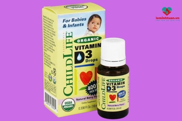 Childlife vitamin D3 cho trẻ sơ sinh  tốt nhất