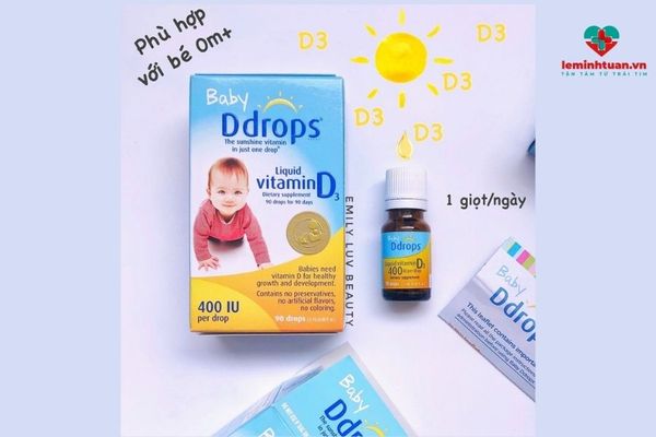 Vitamin D3 tốt nhất cho trẻ sơ sinh Baby Ddrops