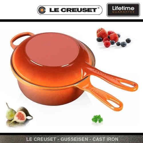 Bộ nồi chảo gang Lecreuset Marmitout 2in1 22cm