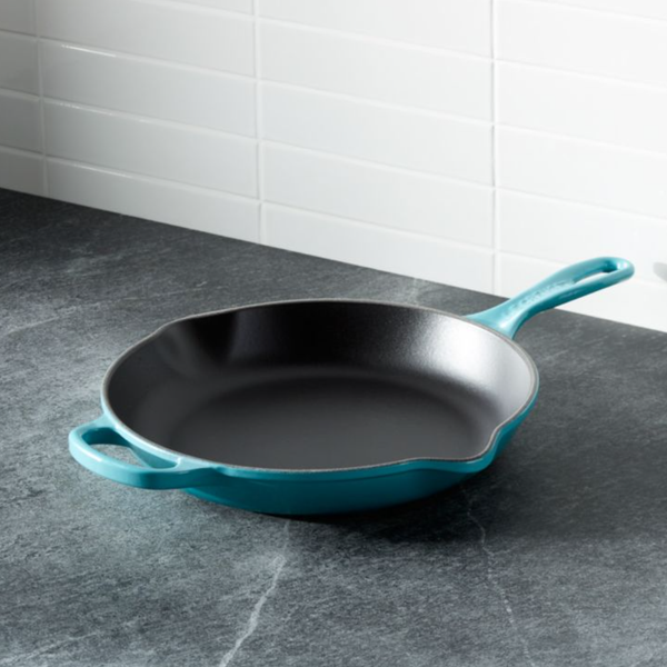 Chảo gang Le Creuset Brat- u. Servierpfanne hoch 26cm Karibik