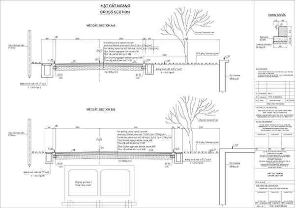 trồng cây xanh dự án