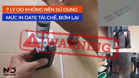 7 LÝ DO KHÔNG NÊN SỬ DỤNG MỰC IN DATE TÁI CHẾ, BƠM LẠI