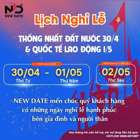 Thông Báo Nghỉ Lễ Thống Nhất Đất Nước 30/04 Và Quốc Tế Lao Động 01/05 Năm 2025