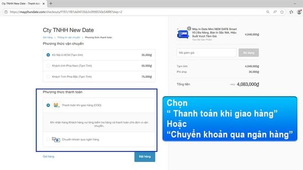 máy hàn miệng túi new date