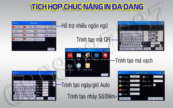 tích hợp chức năng in đa dạng