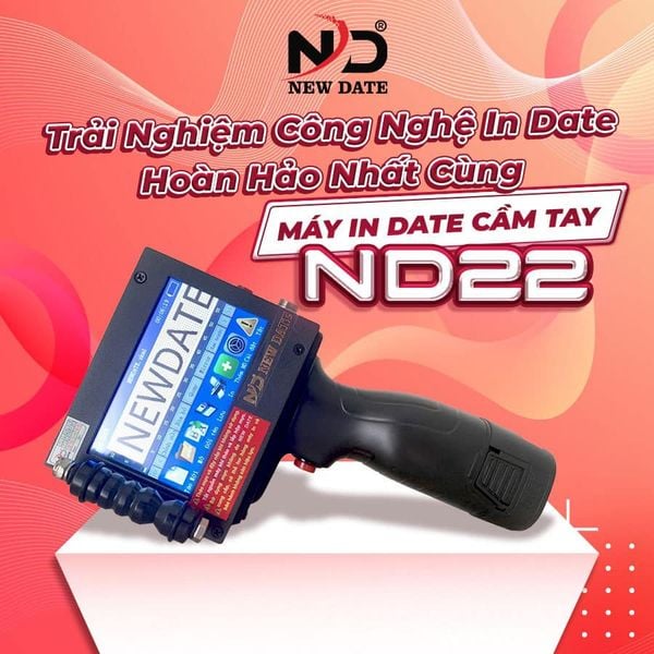 Máy In Date Cầm Tay Nd 22 Giao Diện Chuẩn Tiếng Việt Siêu Bền Ch Cty Tnhh New Date