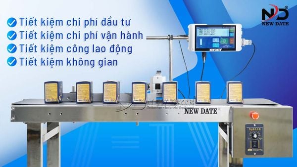 máy in date code băng tải
