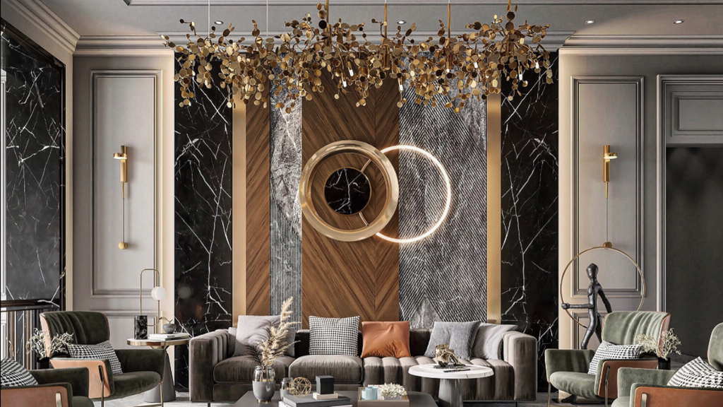 Đèn trần phòng khách cho không gian nội thất đương đại: Lựa chọn nào để tạo điểm nhấn?