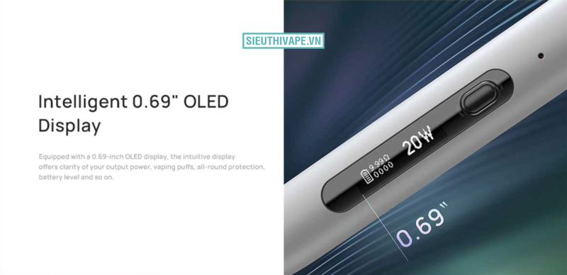 Aspire Minican 3 Pro màn hình OLED 0.69inch